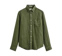 Gant - Linen Shirt - Homme - Chemises - Vert - Taille: XL