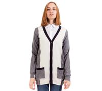 Gant - Long Sleeve Cardigan - Femme - Pulls - Gris - Taille: 36 FR