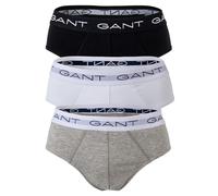 Gant Lot de 3 Slips pour Homme, Gris Clair chiné, XXL