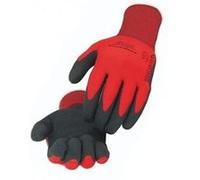 Gant manutention légère singer taille 9 rouge/noir polyamide enduit pvc hpt souple tricote jauge15 poignet élastique