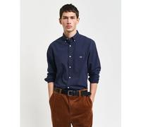 Gant Men's Micro Print Evening Blue Long-Sleeve Patterned Shirt Bleu soirée 2XL Male