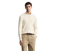 GANT Mini Cable Half Zip Pull-Over, crème, M Homme