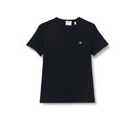 GANT Neck Shirt À Col en V Slim Shield, Black, XXL Homme