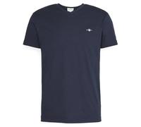 GANT Neck Shirt À Col en V Slim Shield, Evening Blue, M Homme