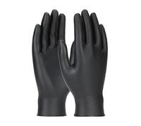 Gant nitrile à usage prolongé finition en écailles Grippaz Skins noir - Lot de 50 - PIP - 246BK T9