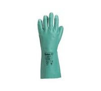 Gant Nitrile Floque Longueur 33cm épaisseur 0.40mm coloris Vert Taille 9/10-Paire