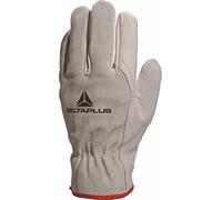 Gant paume Fleur bovin dos croûte Coupe Américaine épaisseur 0.9-1.1mm coloris Gris Taille 8-Paire