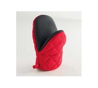 Douceur d'Intérieur Gant-pince Cuistot 24,5 x 14,5 cm Coton uni et néoprène Rouge