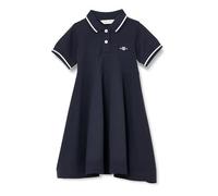 GANT Pique Spin Dress Robe, Evening Blue, 92 Fille