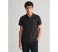 GANT Polo REG SS Shield en piqué manches courtes Noir S Homme