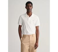 GANT Polo REG Shield en piqué, manches courtes – Blanc – L Homme