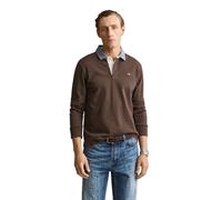 Polo manches longues Gant Classic Heavy Rugger Marron 2XL