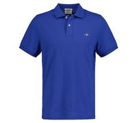 GANT Polo à Manches Longues REG Shield SS Pique, Rich Blue, L Homme
