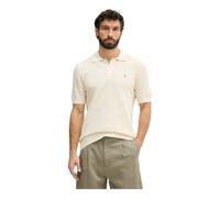 Gant - Polo Coton Micro Texturé Manches Courtes - Homme - Tops - Beige - Taille: 3XL