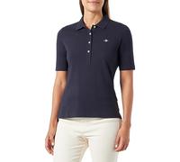 GANT Polo piqué Slim Shield SS pour Femme, Bleu Nuit, L