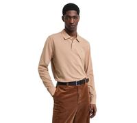 Gant Polo pour Homme Reg Shield Ls Pique Rugger, Kaki Chaud., S