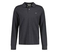Gant Polo pour Homme Reg Shield Ls Pique Rugger, Mélange Anthracite., XL