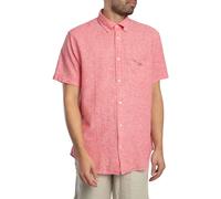 GANT Pour des hommes Chemise à manches courtes en coton et lin régulier, rouge
