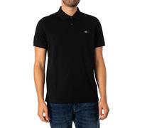 GANT REG SS Polo À Manches Courtes en Piqué Shield Regular, Black, XXL Homme