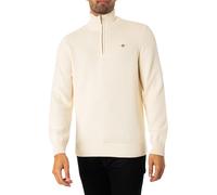 GANT Pour des hommes Sweat-shirt décontracté en coton à demi-zip, Beige