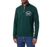 GANT Printed Graphic Half Zip Maillot de survêtement, Tartan Vert, M Homme