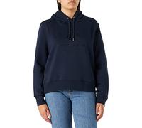 GANT Pull à Capuche Reg Tonal Shield pour Femme, Bleu Nuit, S