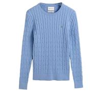 GANT Pull à col en C en coton extensible, pour femme, Clear Sky., M