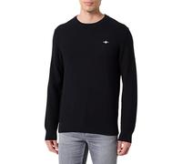 Gant Pull à col en C pour Homme, Noir, 3XL