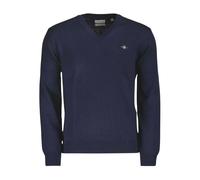 Gant - Pull à col en V - Homme - Pulls - Bleu - Taille: S