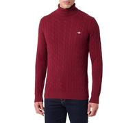 Gant Pull à col roulé en Coton pour Homme (1 pièce), Rouge plumped, XXL