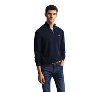 Vêtements GANT Micro Textured Cotton Half Zip pour Homme S Bleu