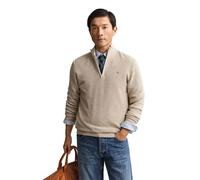 Vêtements GANT Micro Textured Cotton Half Zip pour Homme XXL Beige