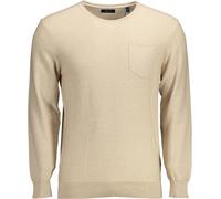 GANT Pull beige col rond avec logo brodé : Taille - 2XL Taille : 2XL
