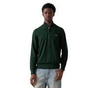 GANT Pull Classique en Coton Semi-zippé pour Homme, Tartan Green, L