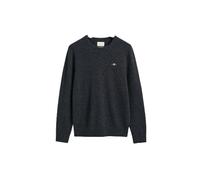 Gant - Pull classique en laine d`agneau - Homme - Pulls - Gris - Taille: L