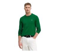 Gant - Pull Col Rond Coton Classique - Homme - Pulls - Vert - Taille: M