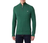 Gant Pull en Coton à Demi-Fermeture éclair pour Homme (1 pièce), Vert Sapin, M
