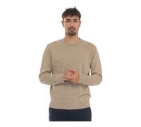 Gant - Pull en coton décontracté à col rond - Homme - Pulls - Beige - Taille: M