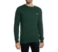 GANT Pull en Coton pour Homme, Tartan Green, L