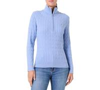 Gant Pull en Coton Stretch pour Femme avec Demi-Fermeture éclair, Clear Sky., XL