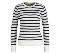 Gant Pull En Tricot Pour Femme, Rayé - Stretch Cotton Cable Stripe C-Neck