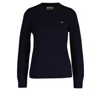 Gant Pull Femme - Classic Cotton C-Neck, Col Rond, Fines Mailles, Baum...