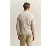 Gant Cable Sweater Beige L Homme
