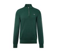 GANT Homme Tricot Décontracté en Coton À Demi-Zip, Tartan Green, L