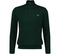GANT Pull Classique en Coton Semi-zippé pour Homme, Tartan Green, L