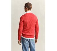 Gant Cable Sweater Rouge M Homme