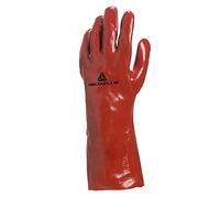 Gant Pvc Enduit Support Jersey Longueur 35cm coloris Rouge Taille 10-Paire