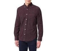 GANT Reg AOP Print Corduroy Shirt Chemise, Rouge, L Hommes