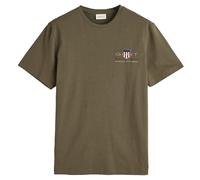 GANT REG Archive Shield EMB SS T-Shirt, Juniper Green, XL Homme