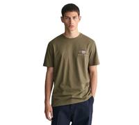GANT REG Archive Shield EMB SS T-Shirt, Juniper Green, XL Homme